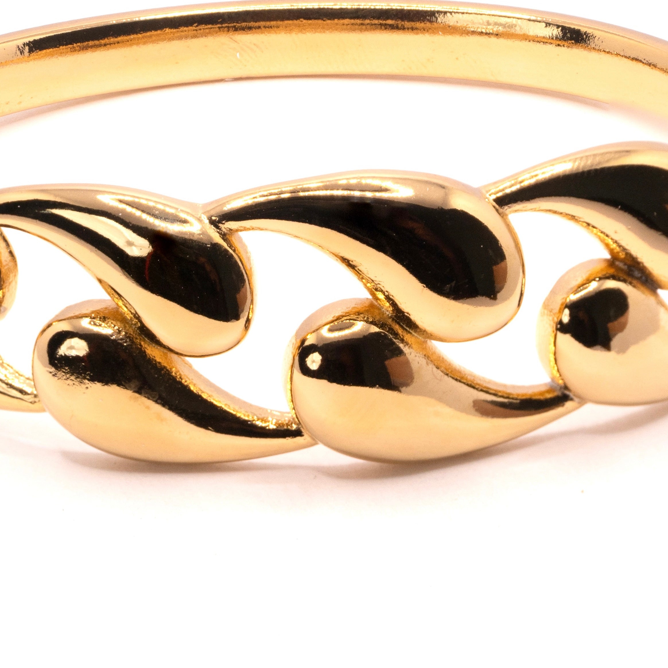 The Bold Chain Curve Bangle