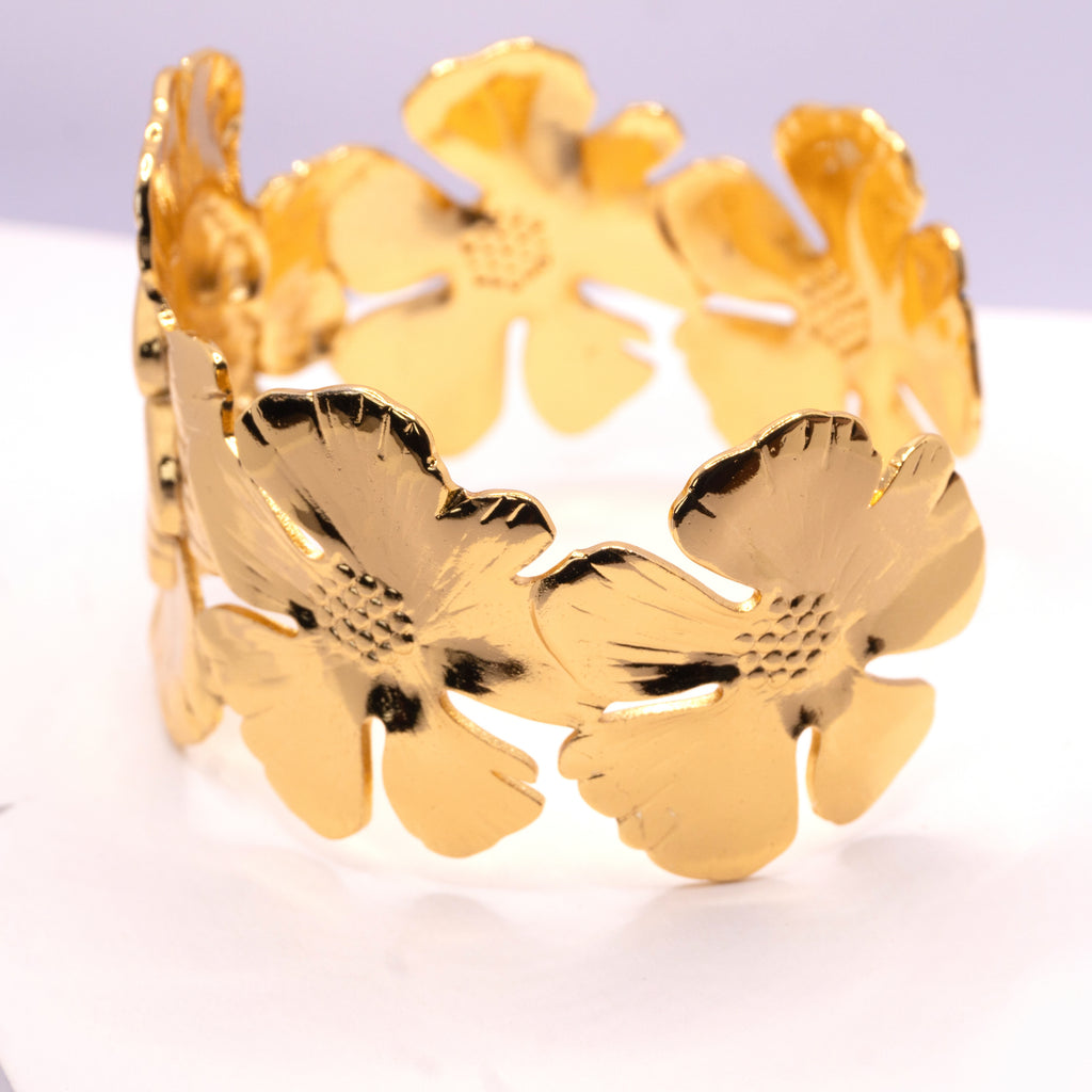 The Golden Petal Cuff