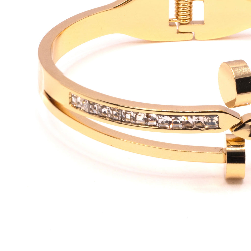 The Dual Spark Open Bangle