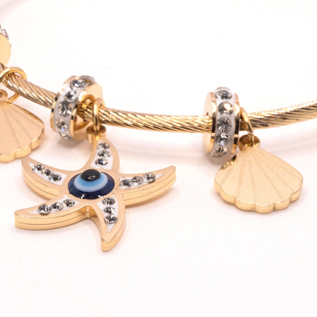 The Ocean Whisper Charm Bracelet