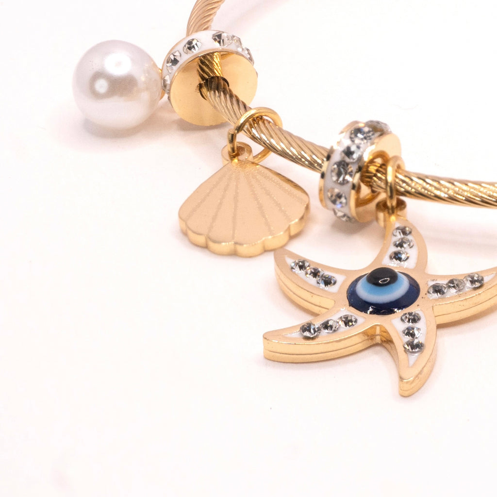 The Ocean Whisper Charm Bracelet