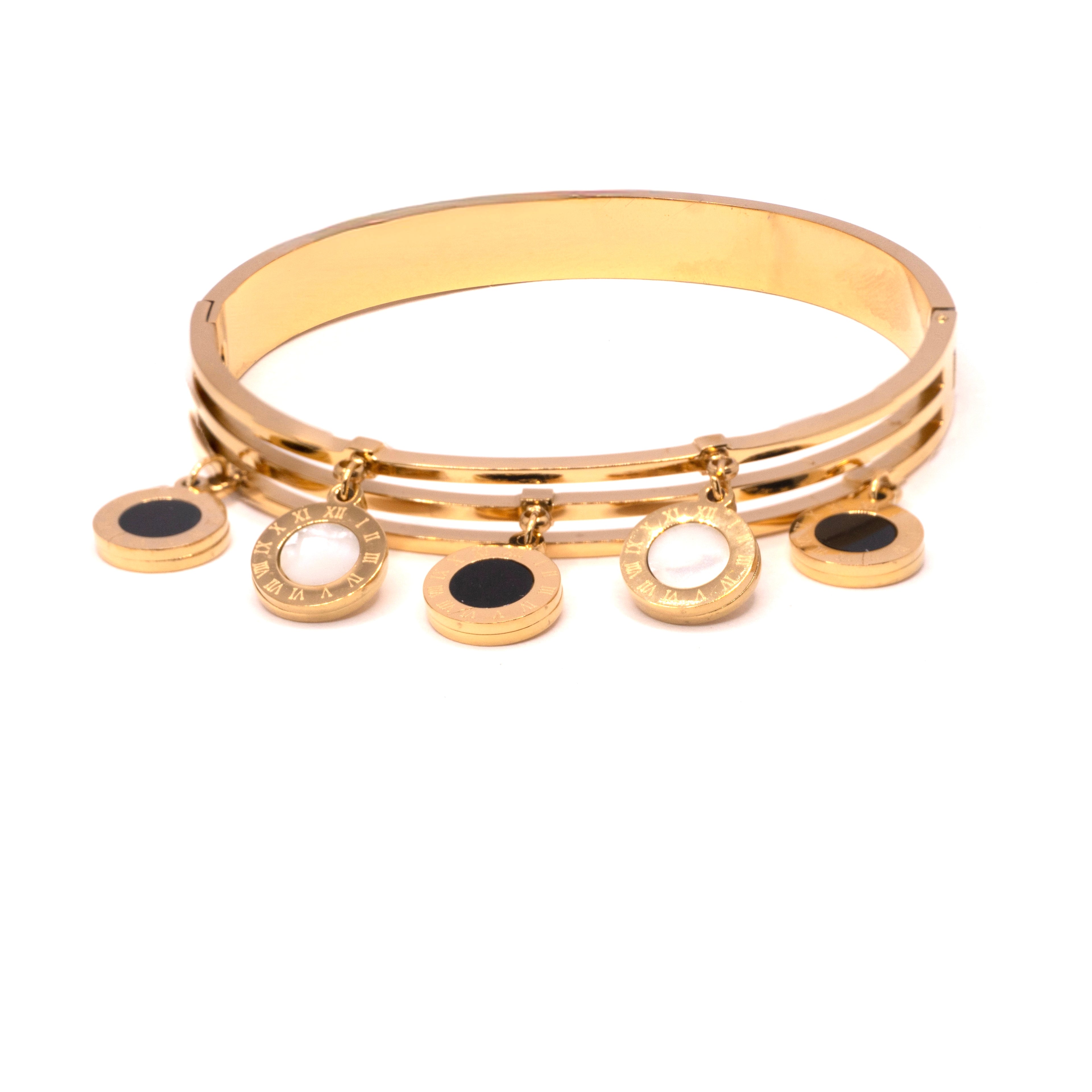 The Timekeeper Charm Bangle