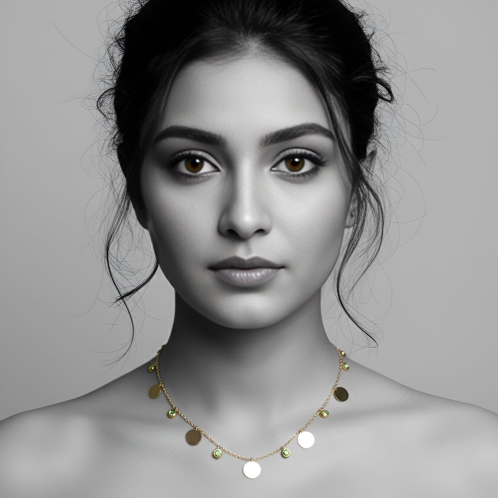 The Golden Orbit Charm Necklace