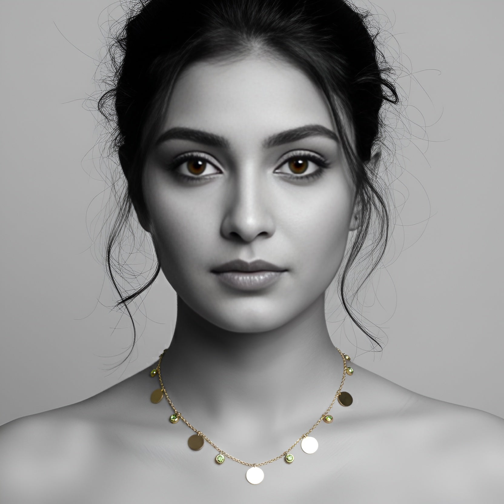 The Golden Orbit Charm Necklace