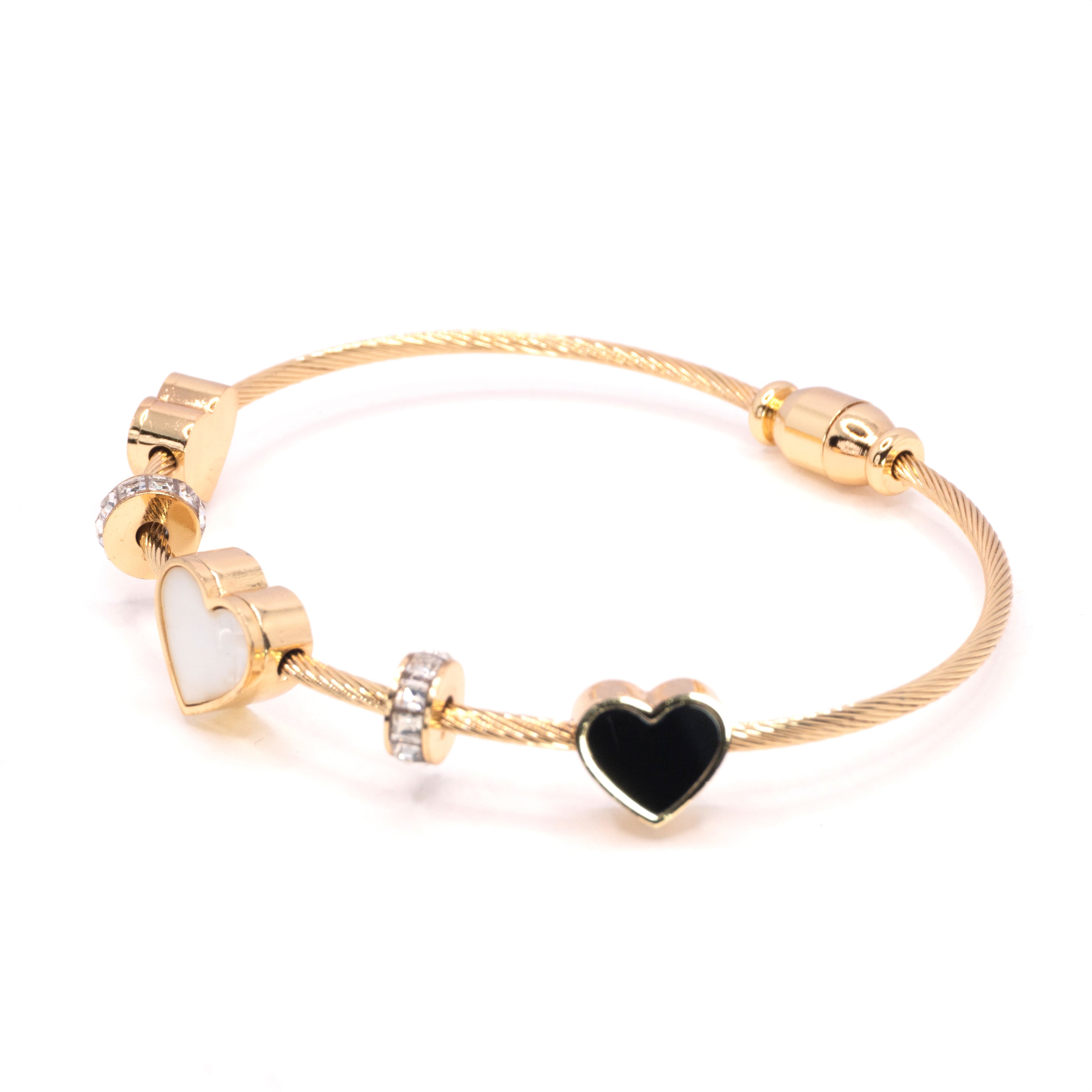 The Dual Heart Charm Bracelet
