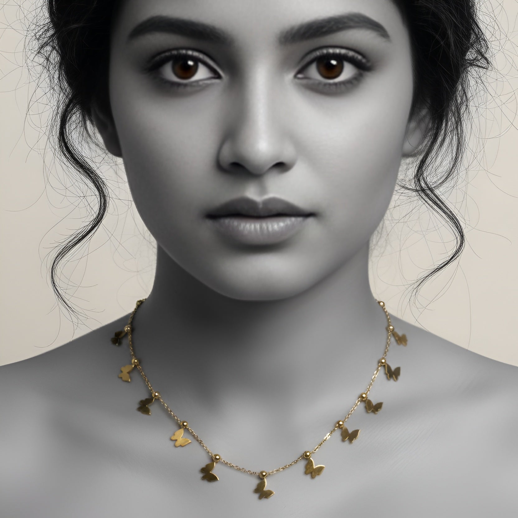 The Golden Butterfly Charm Necklace