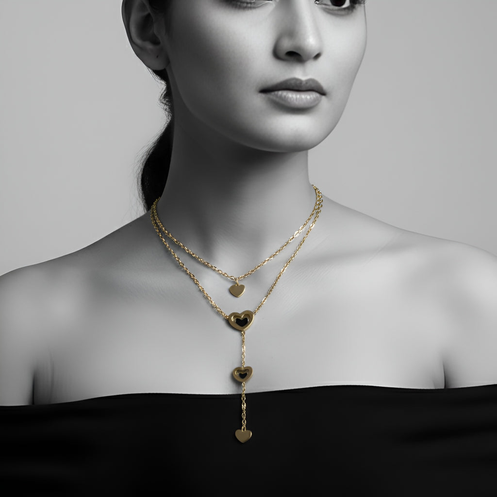 The Golden Heartfall Necklace