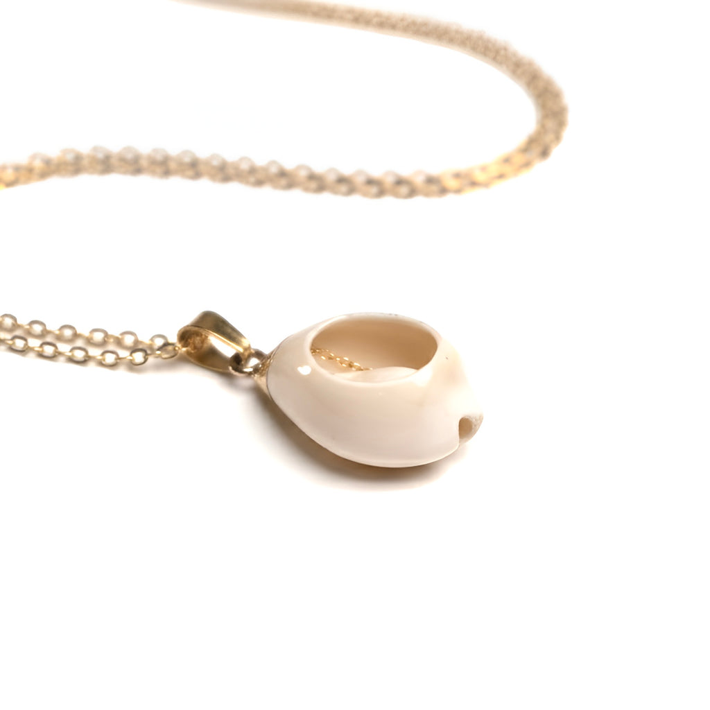 The Golden Cowrie Whisper Necklace