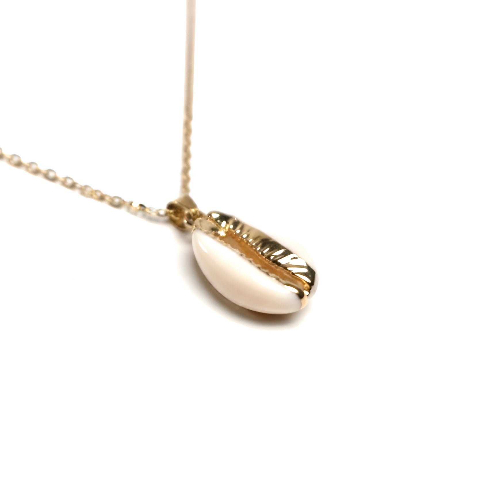 The Golden Cowrie Whisper Necklace