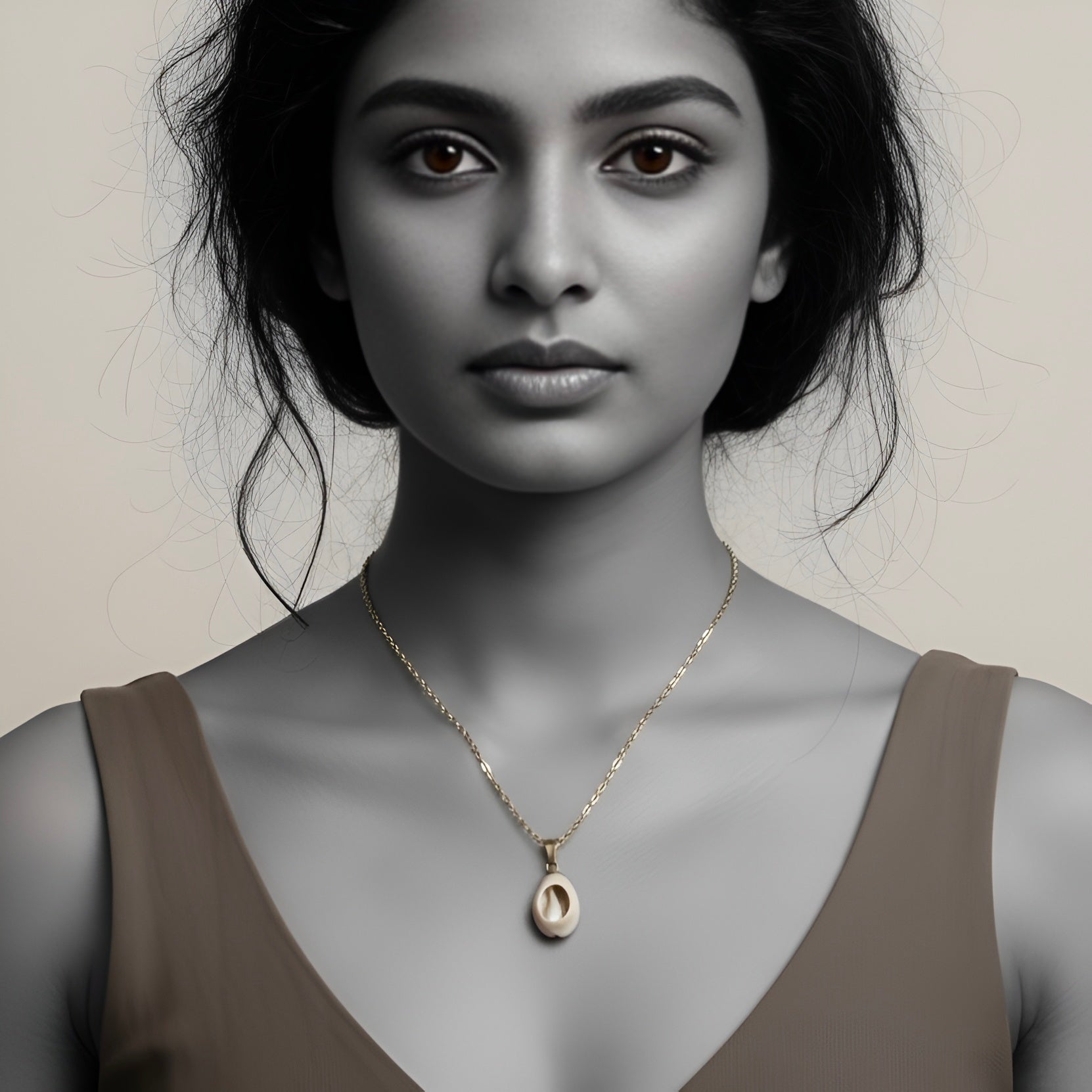 The Golden Cowrie Whisper Necklace