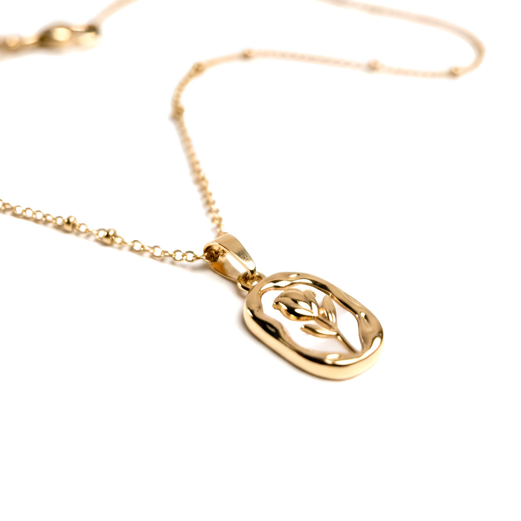 The Golden Bloom Pendant Necklace