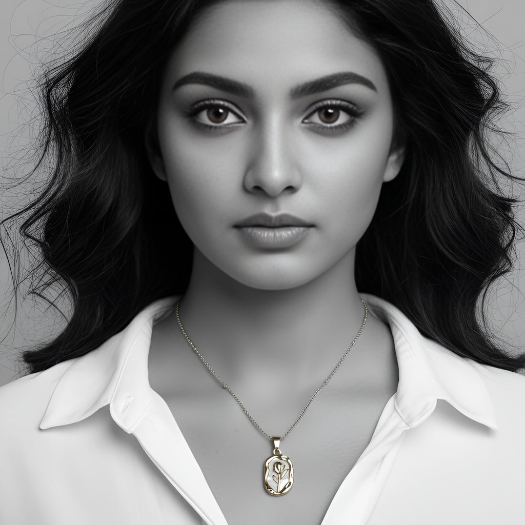 The Golden Bloom Pendant Necklace