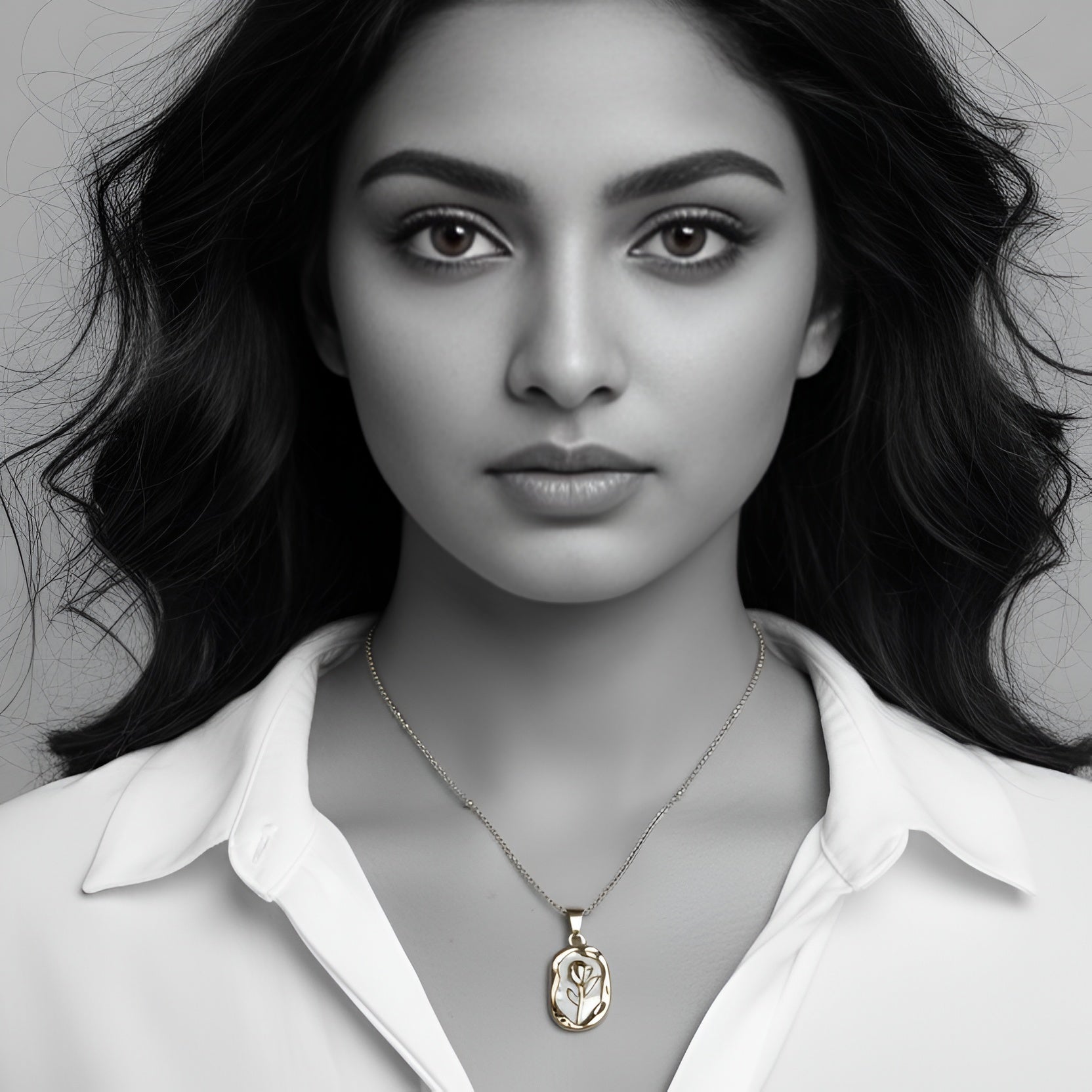 The Golden Bloom Pendant Necklace