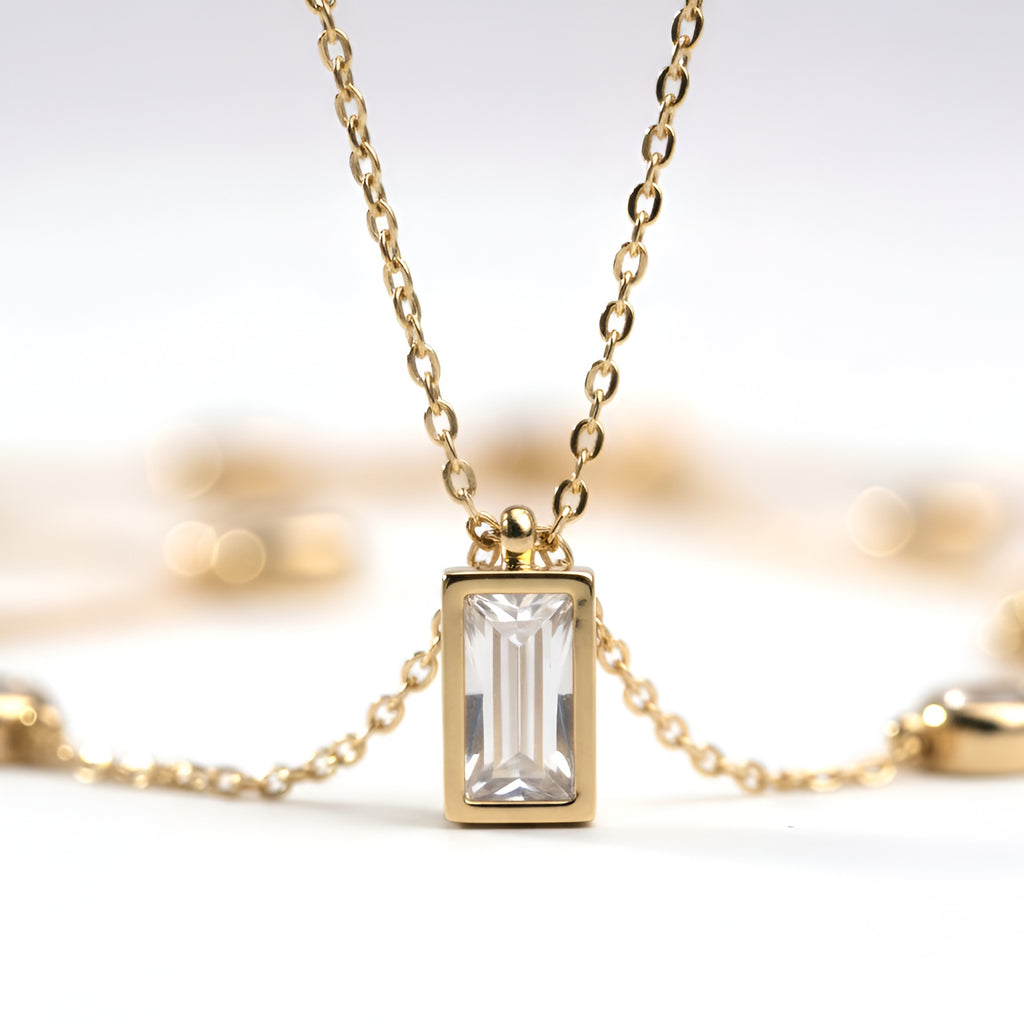 The Celestial Spark Drop Necklace