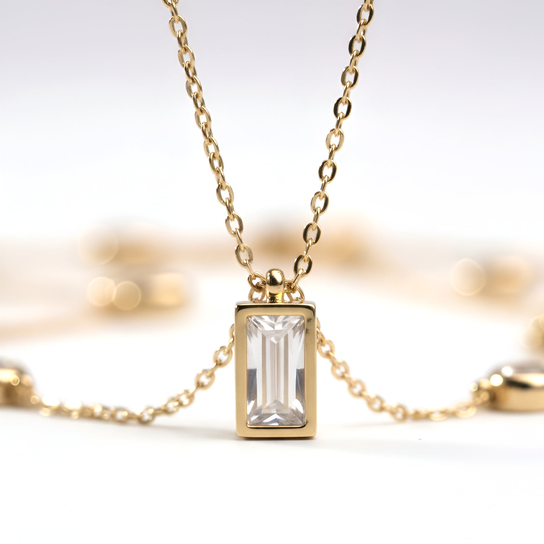 The Celestial Spark Drop Necklace