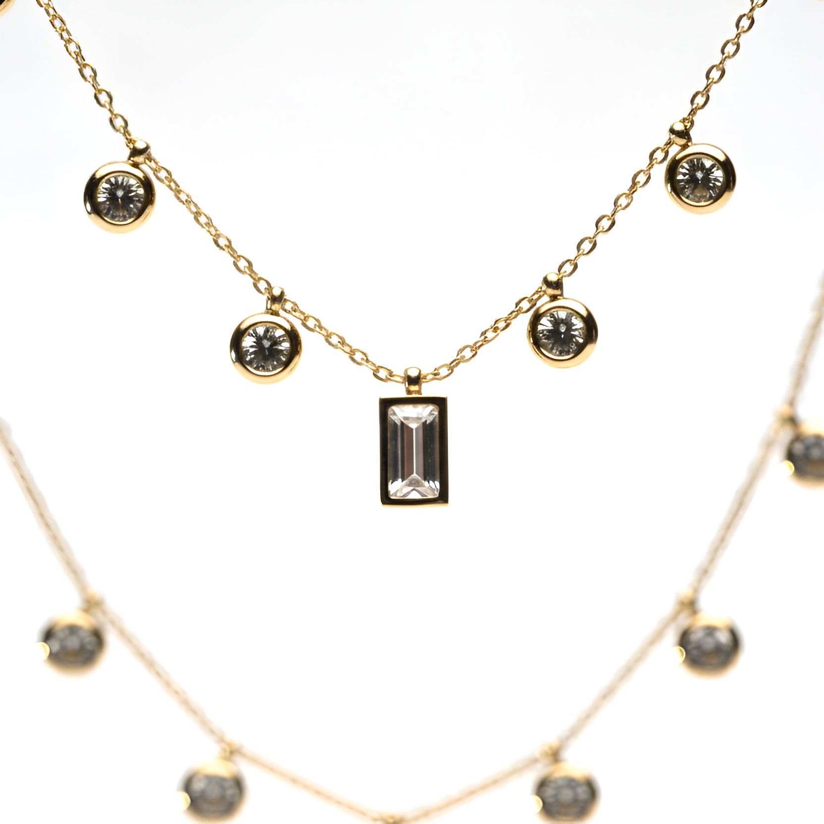 The Celestial Spark Drop Necklace