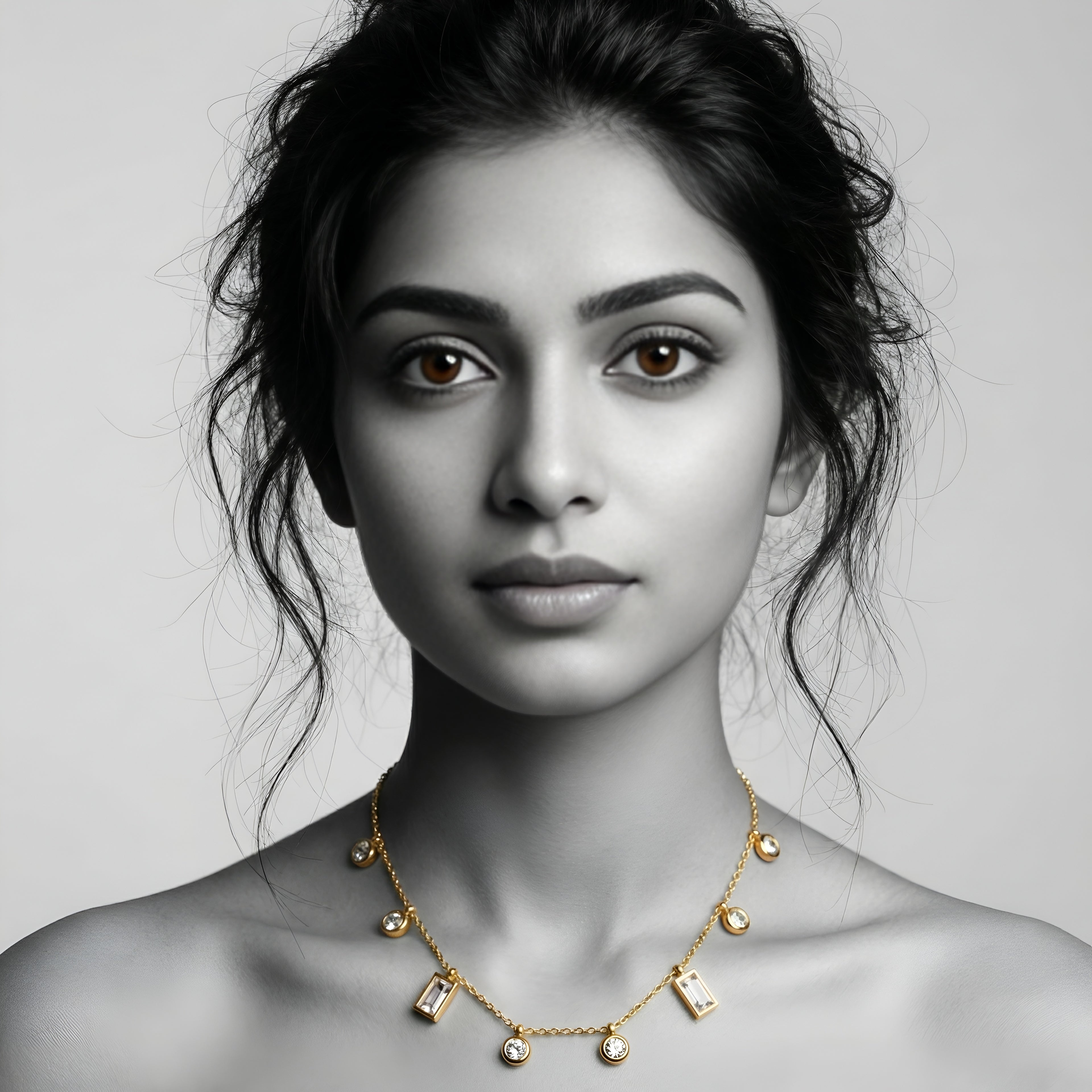 The Celestial Spark Drop Necklace