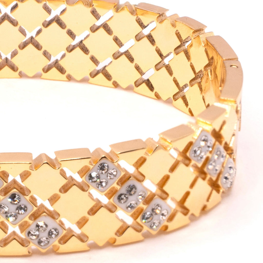 The Lattice Glow Bangle