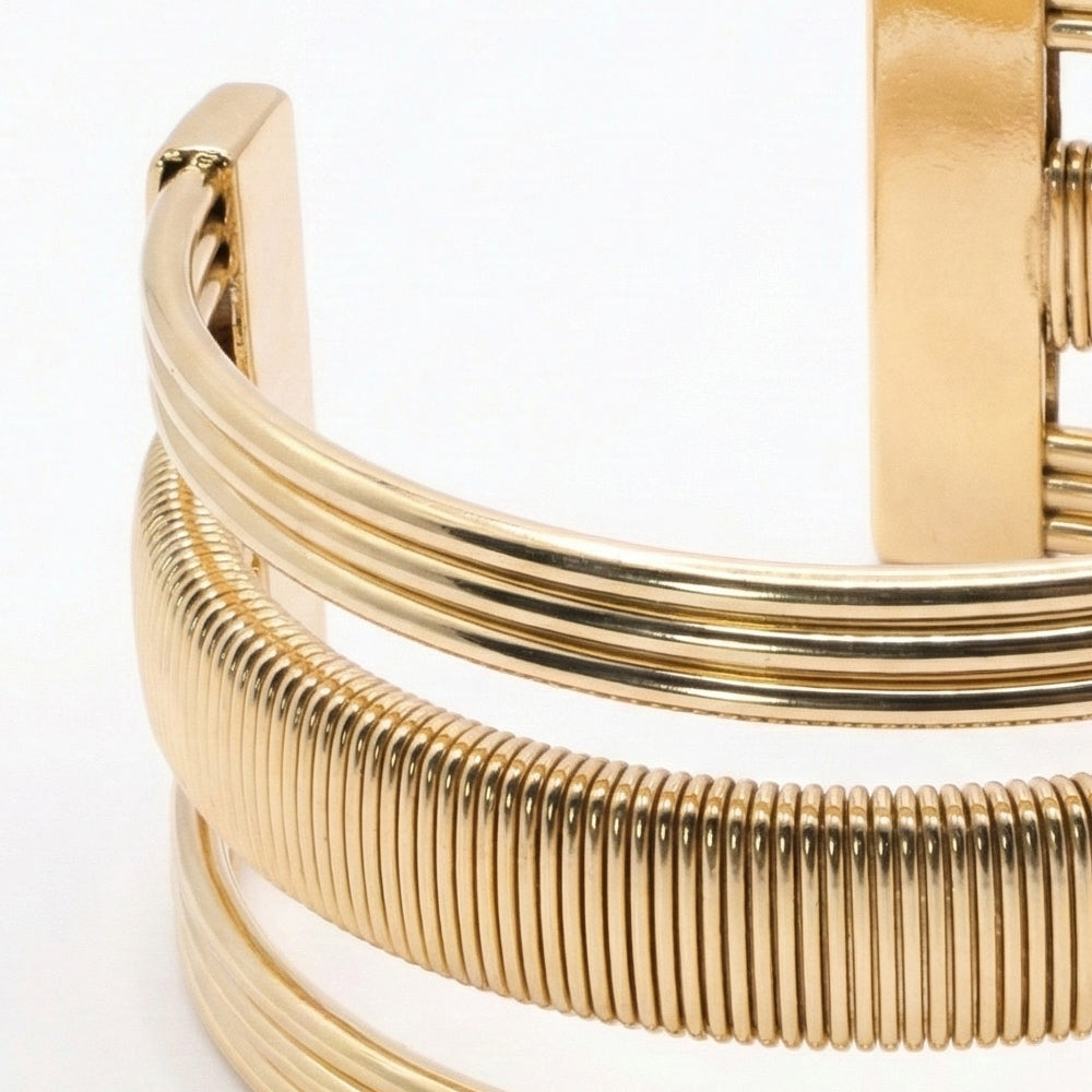 The Gilded Coil Bracelet