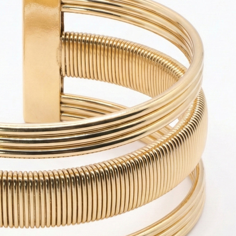 The Gilded Coil Bracelet