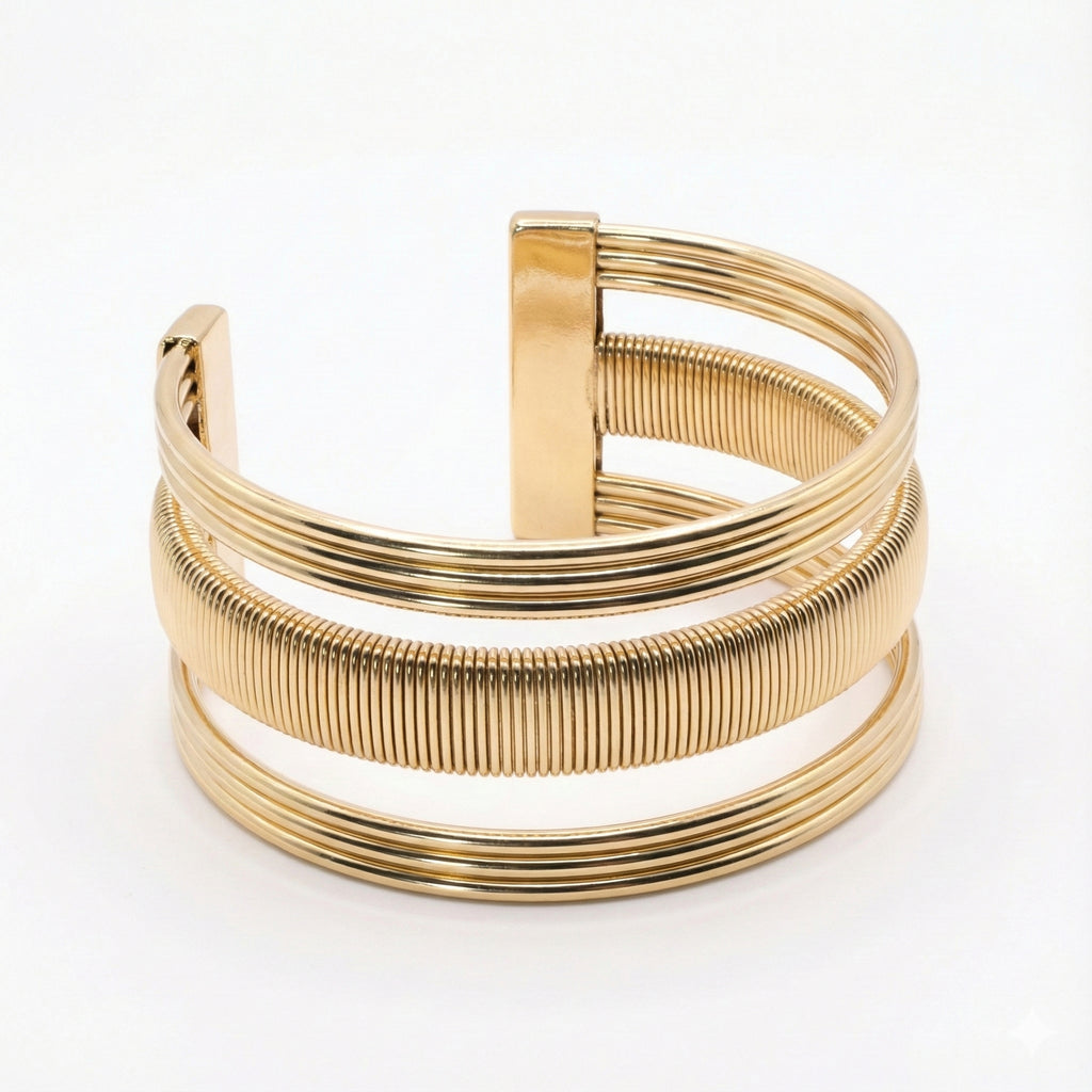 The Gilded Coil Bracelet