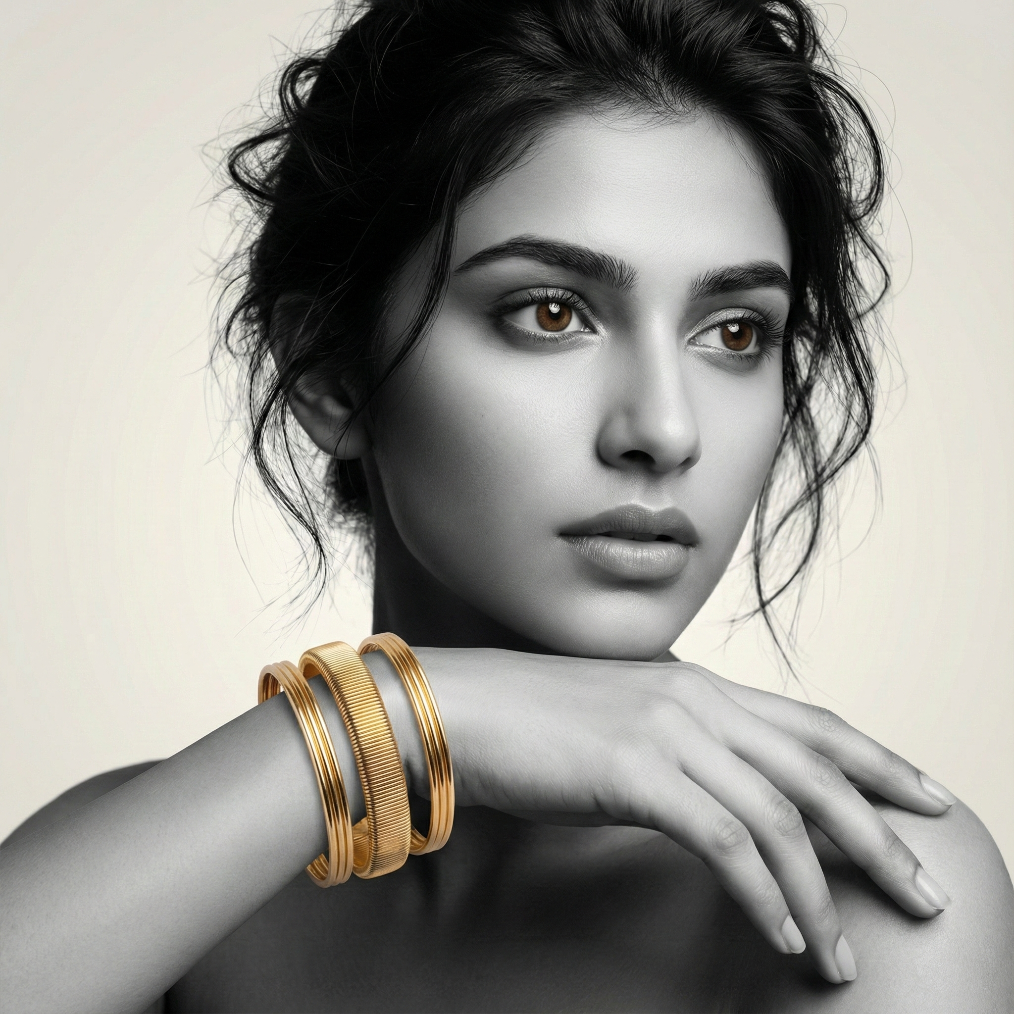 The Gilded Coil Bracelet