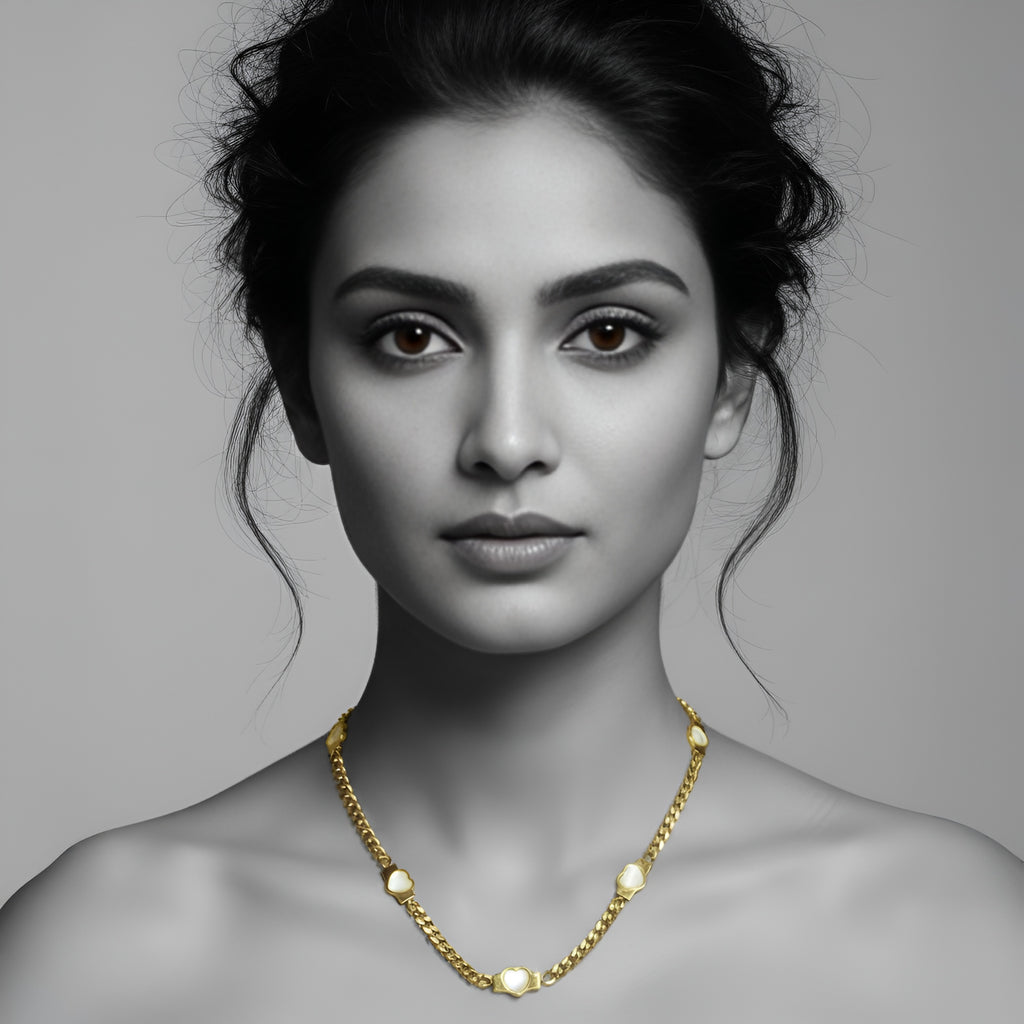 The Golden Heart Link Necklace
