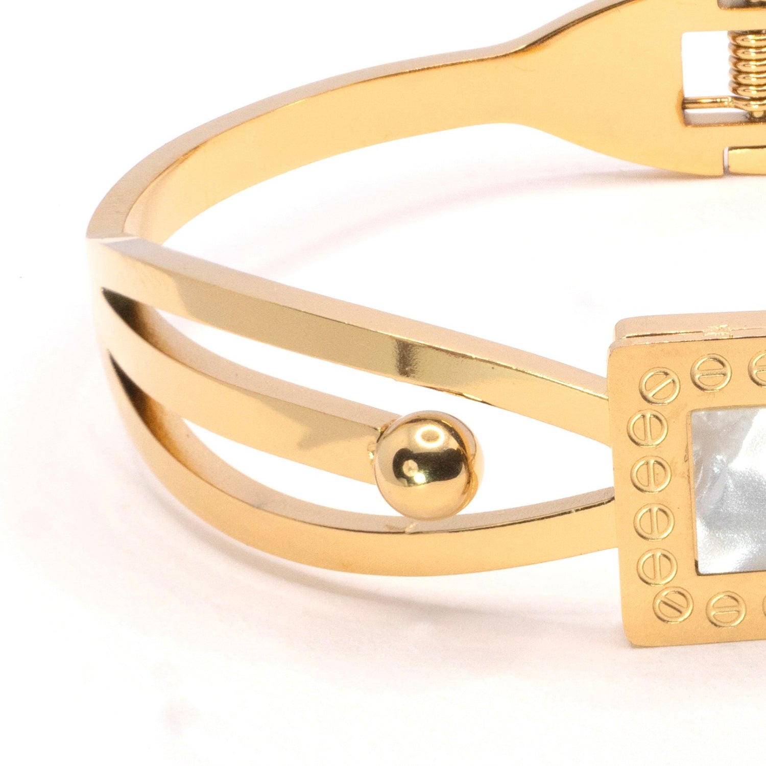 The Geometric Pearl Accent Bracelet