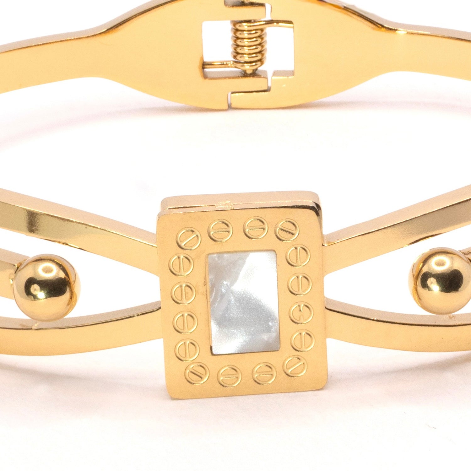 The Geometric Pearl Accent Bracelet