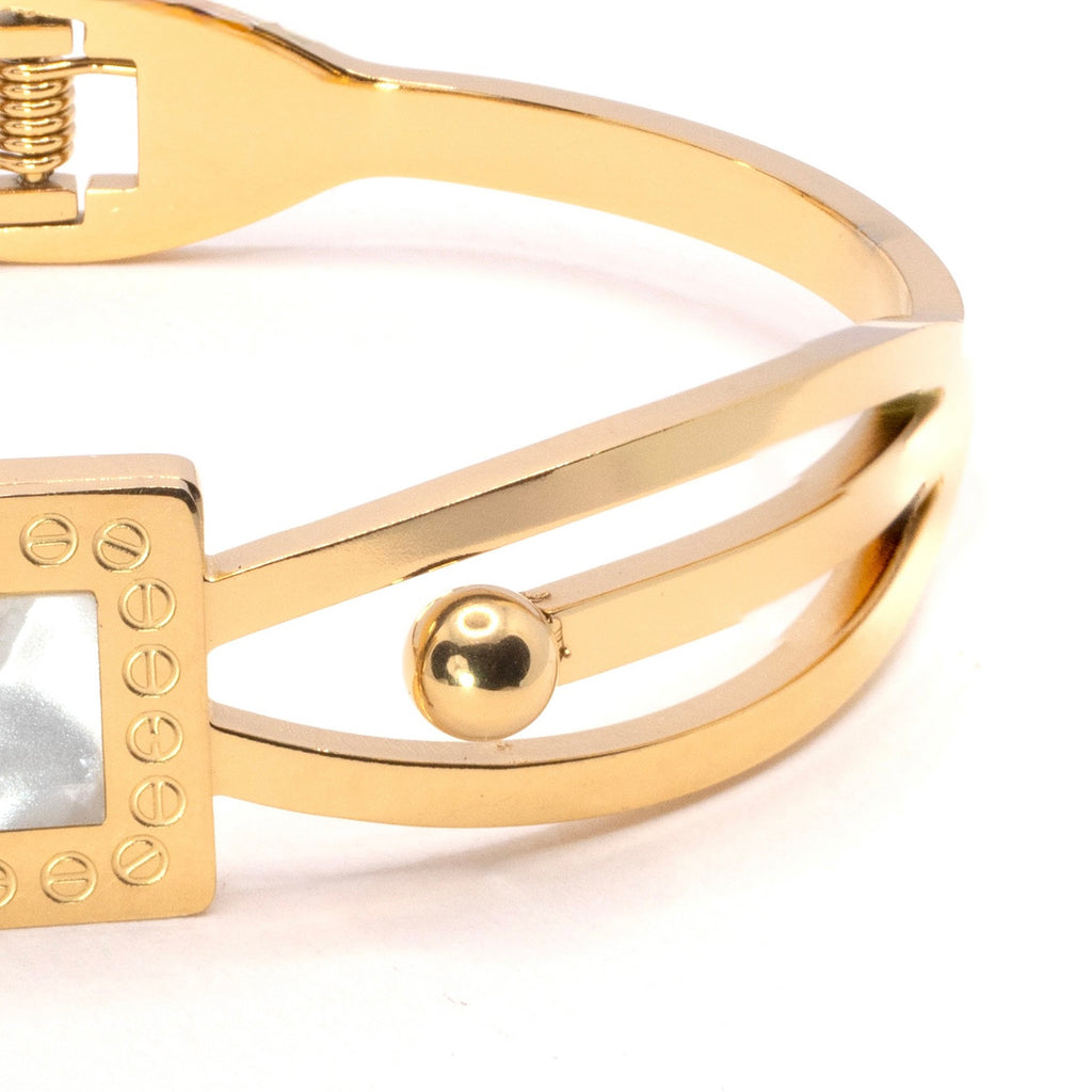 The Geometric Pearl Accent Bracelet