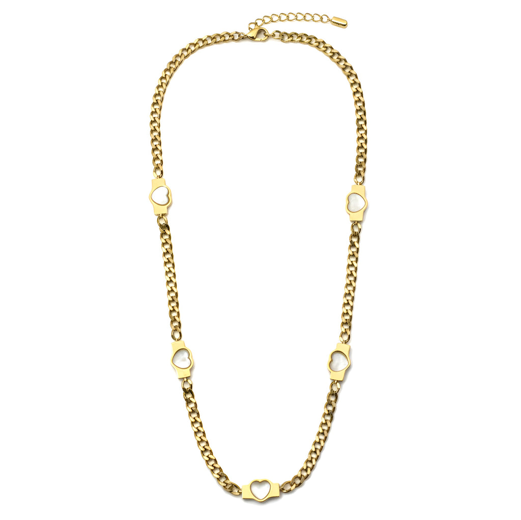 The Golden Heart Link Necklace