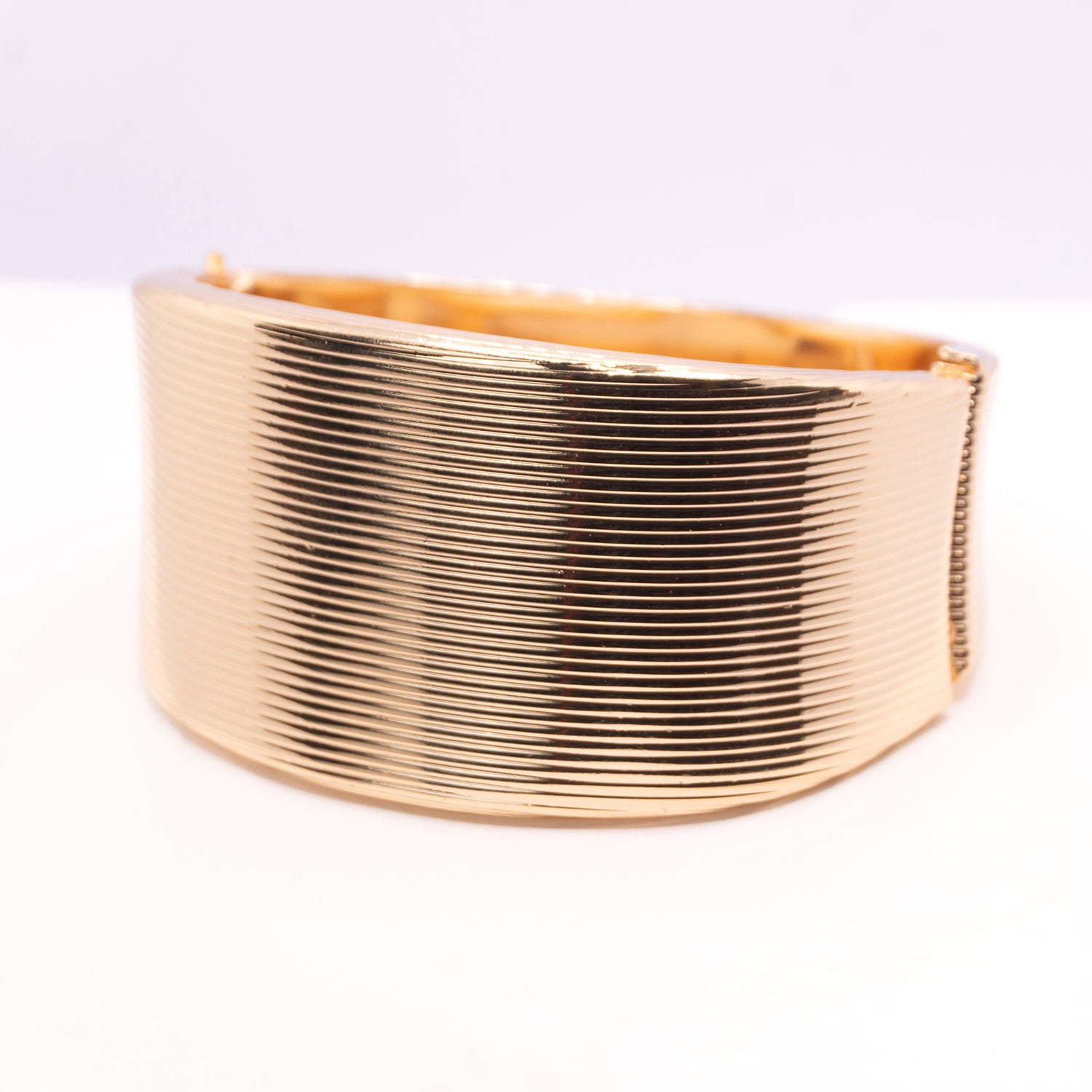 The Golden Ribbed Cuff Bracelet