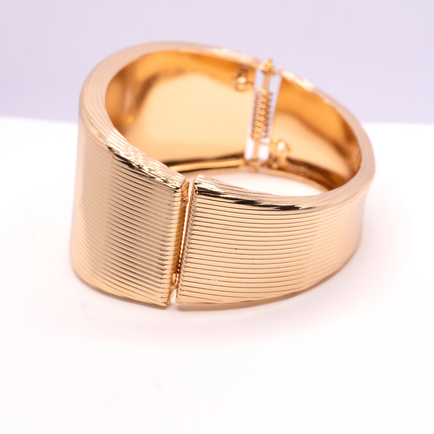 The Golden Ribbed Cuff Bracelet
