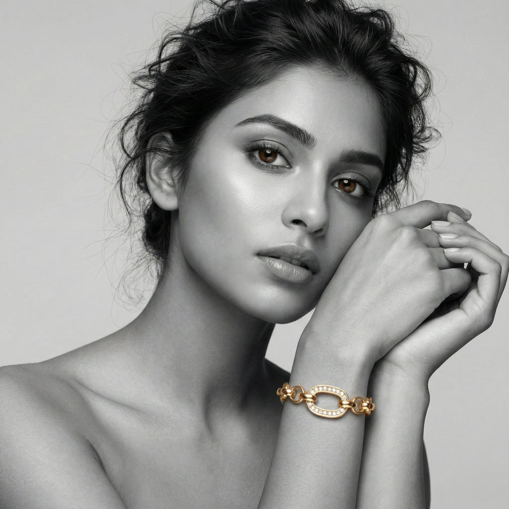 The Radiant Oval Charm Bracelet