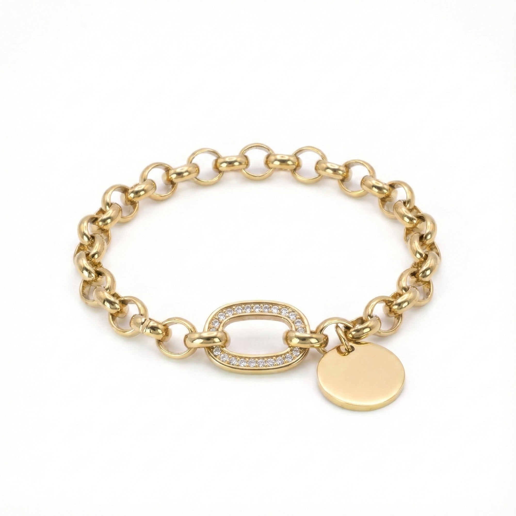The Radiant Oval Charm Bracelet