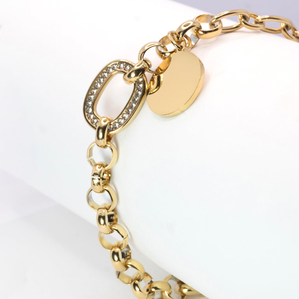 The Radiant Oval Charm Bracelet