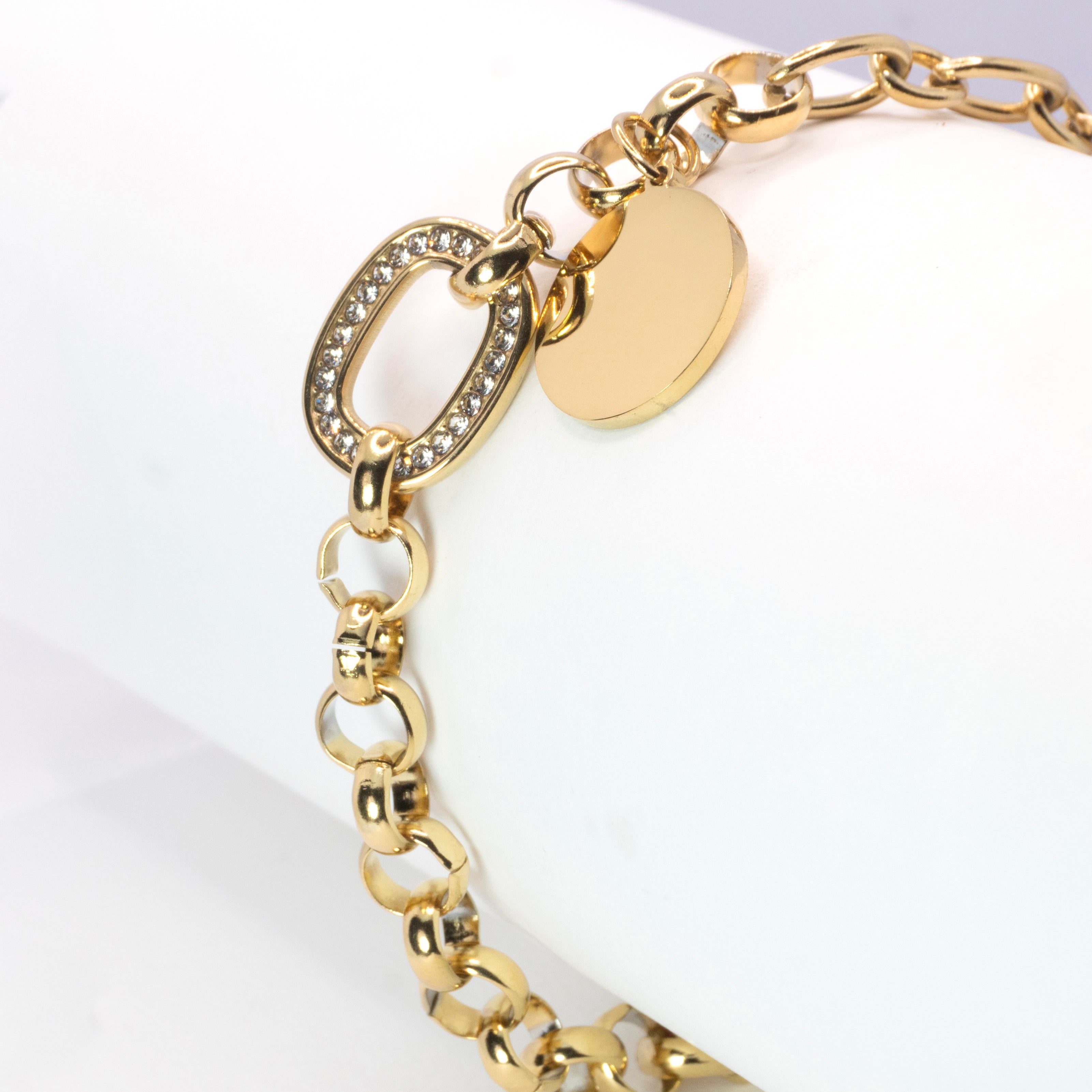 The Radiant Oval Charm Bracelet