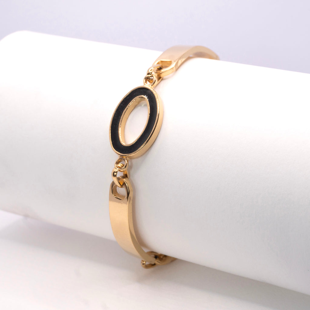 The Noir Oval Accent Bracelet