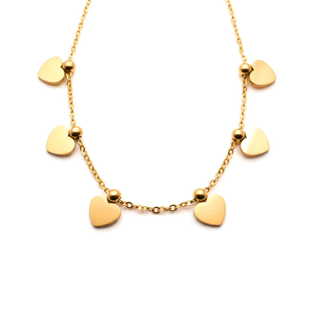 The Golden Hearts Necklace