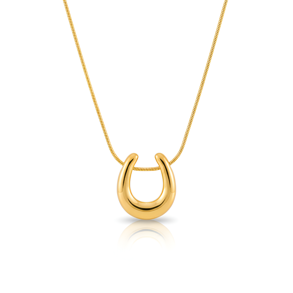 The Golden Crescent Charm Necklace