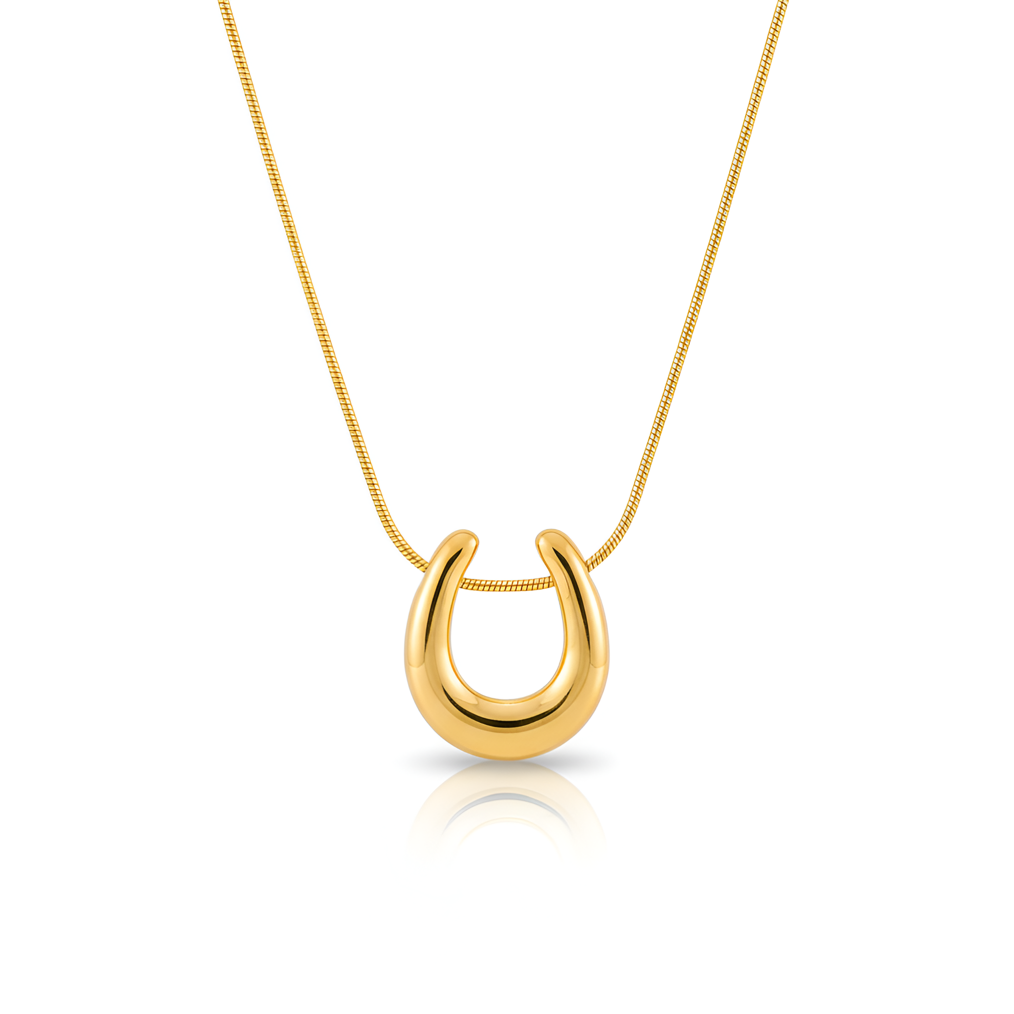The Golden Crescent Charm Necklace