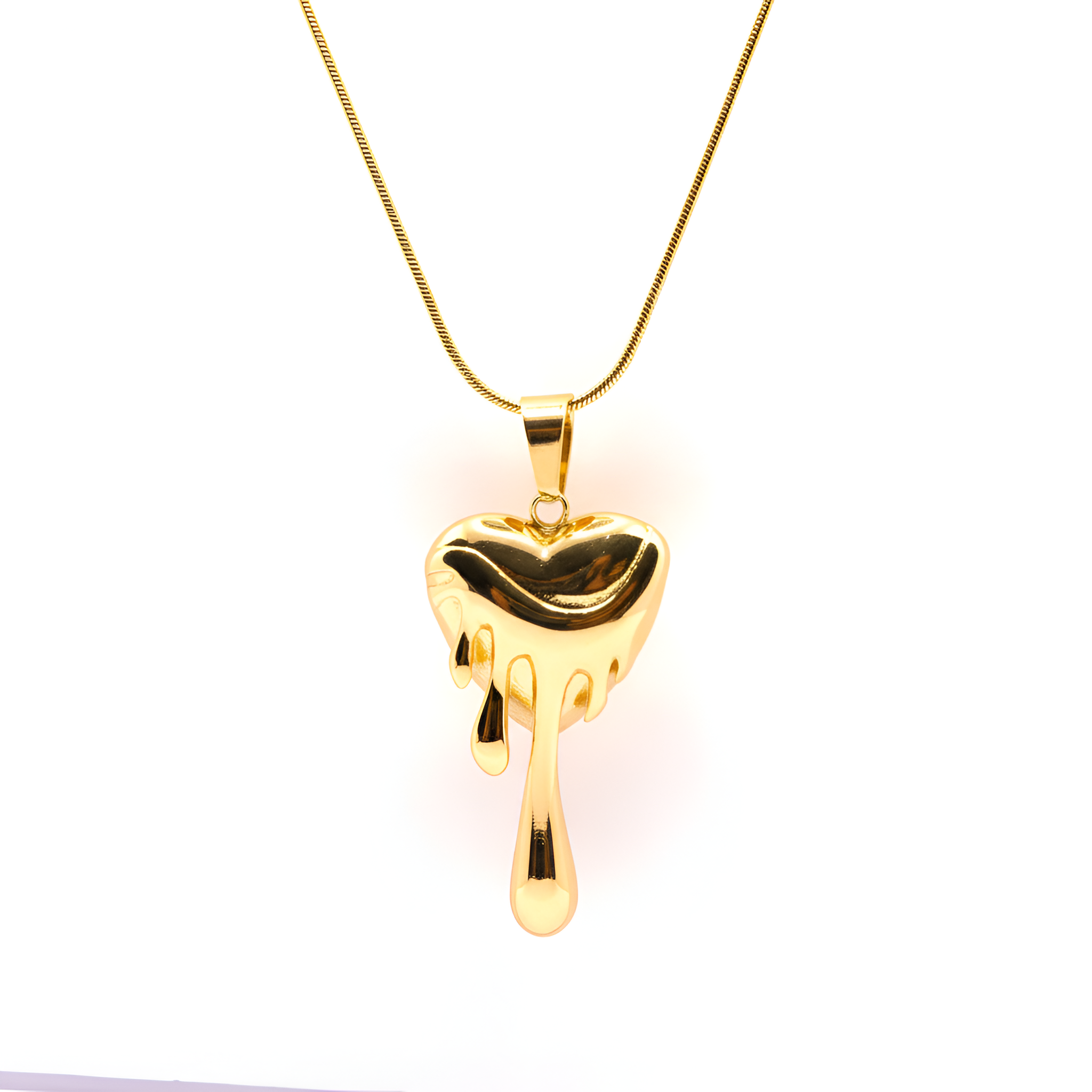 The Melted Heart Gold Necklace