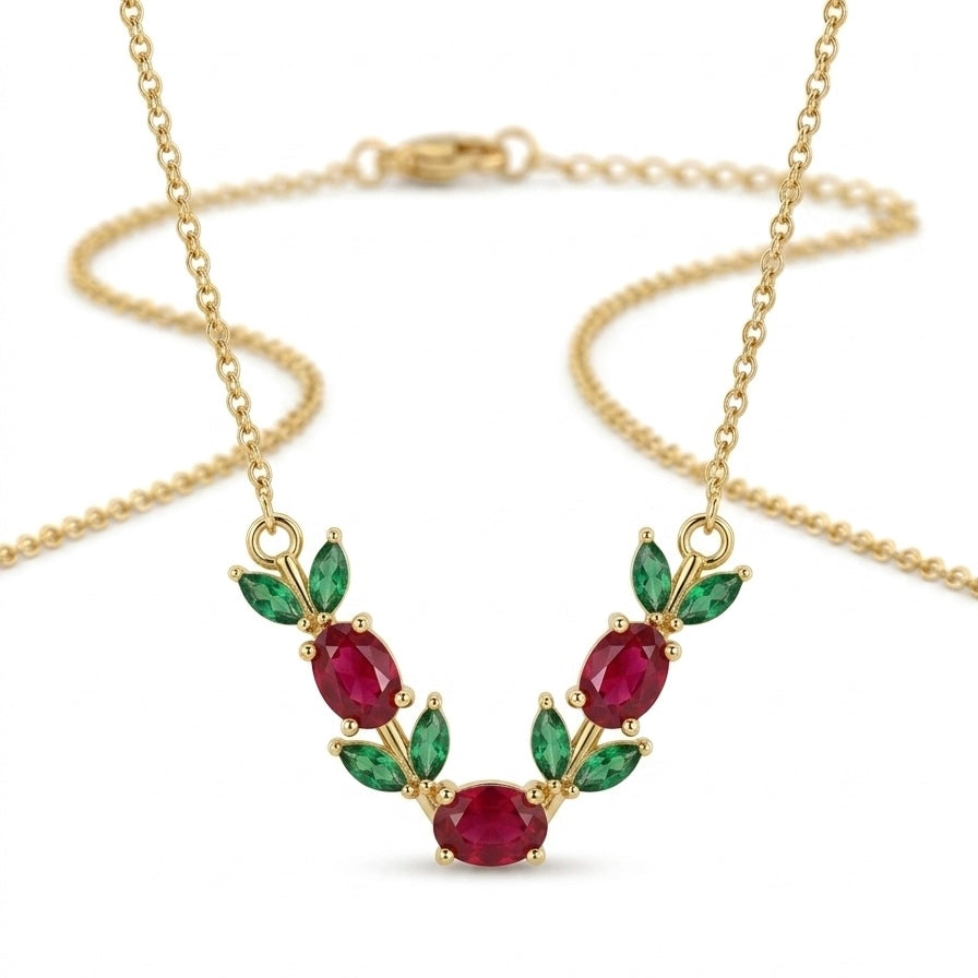 The Crimson Vine Necklace