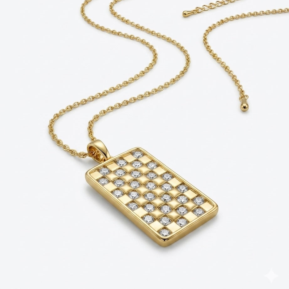 The Lumière Grid Necklace