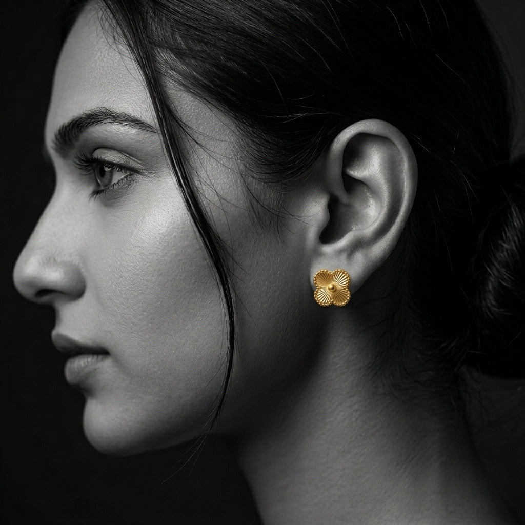 The Soleil Clover Studs