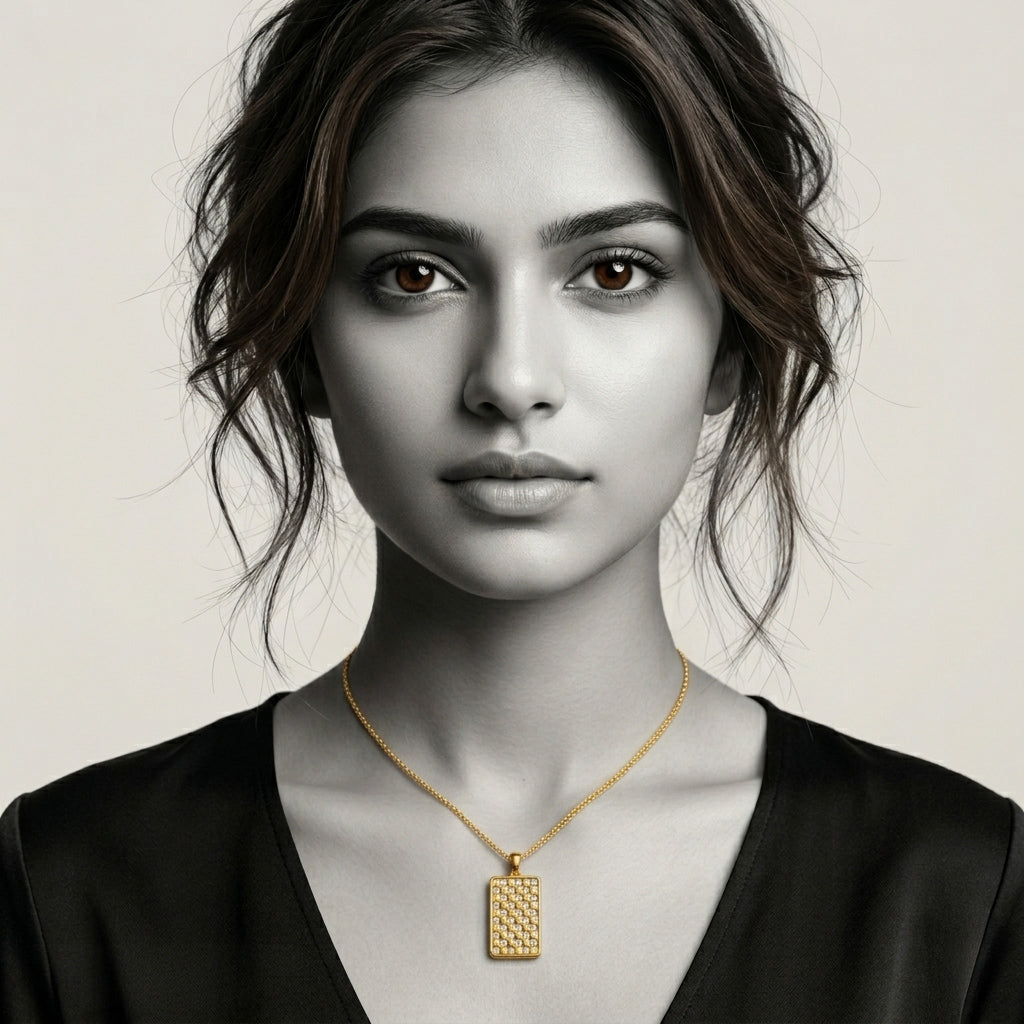The Lumière Grid Necklace