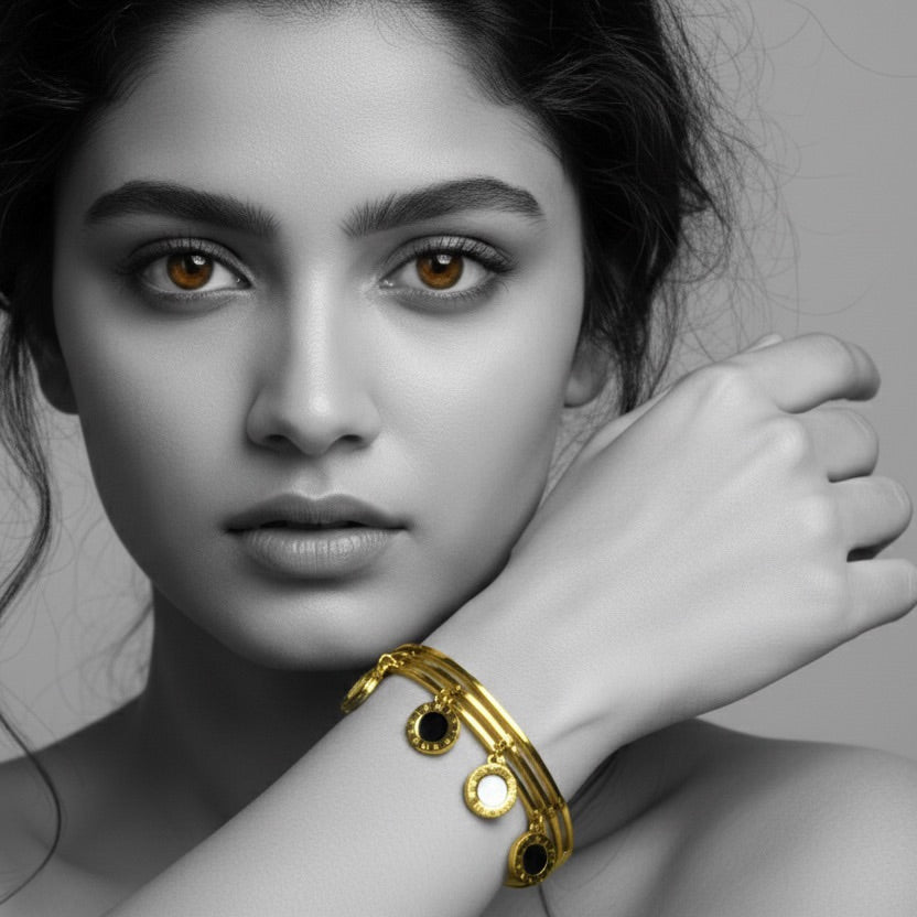 The Timekeeper Charm Bangle