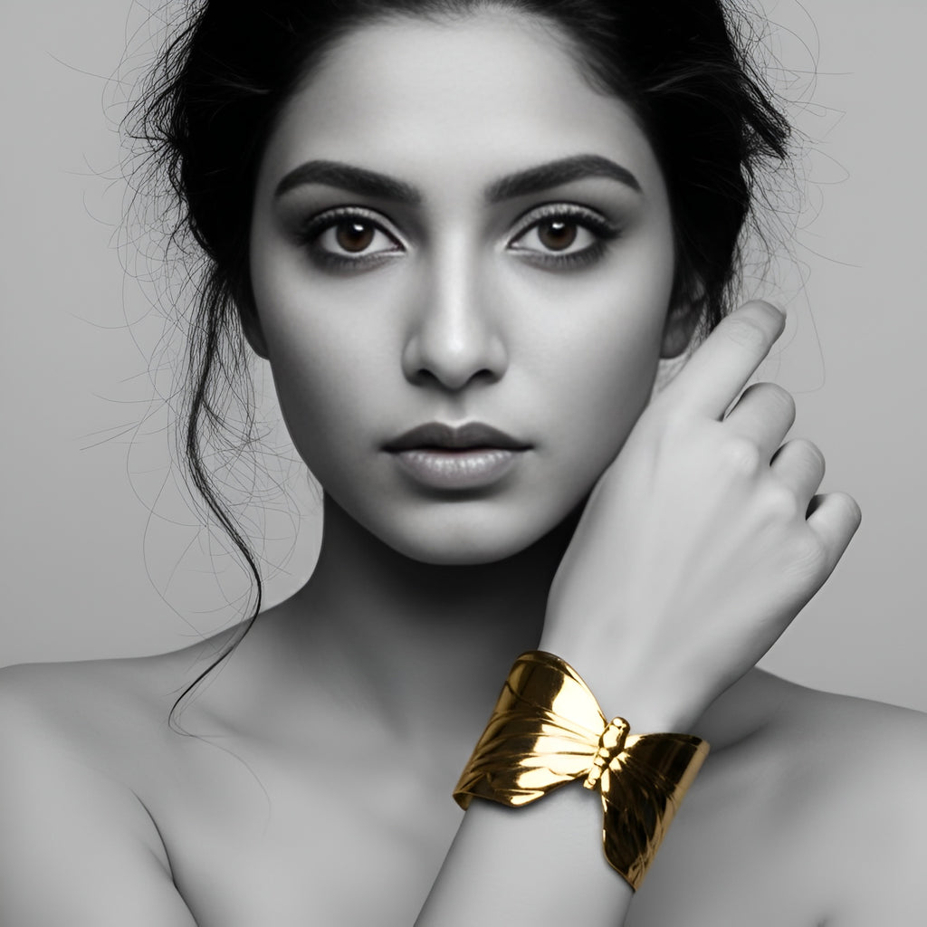 The Golden Butterfly Cuff