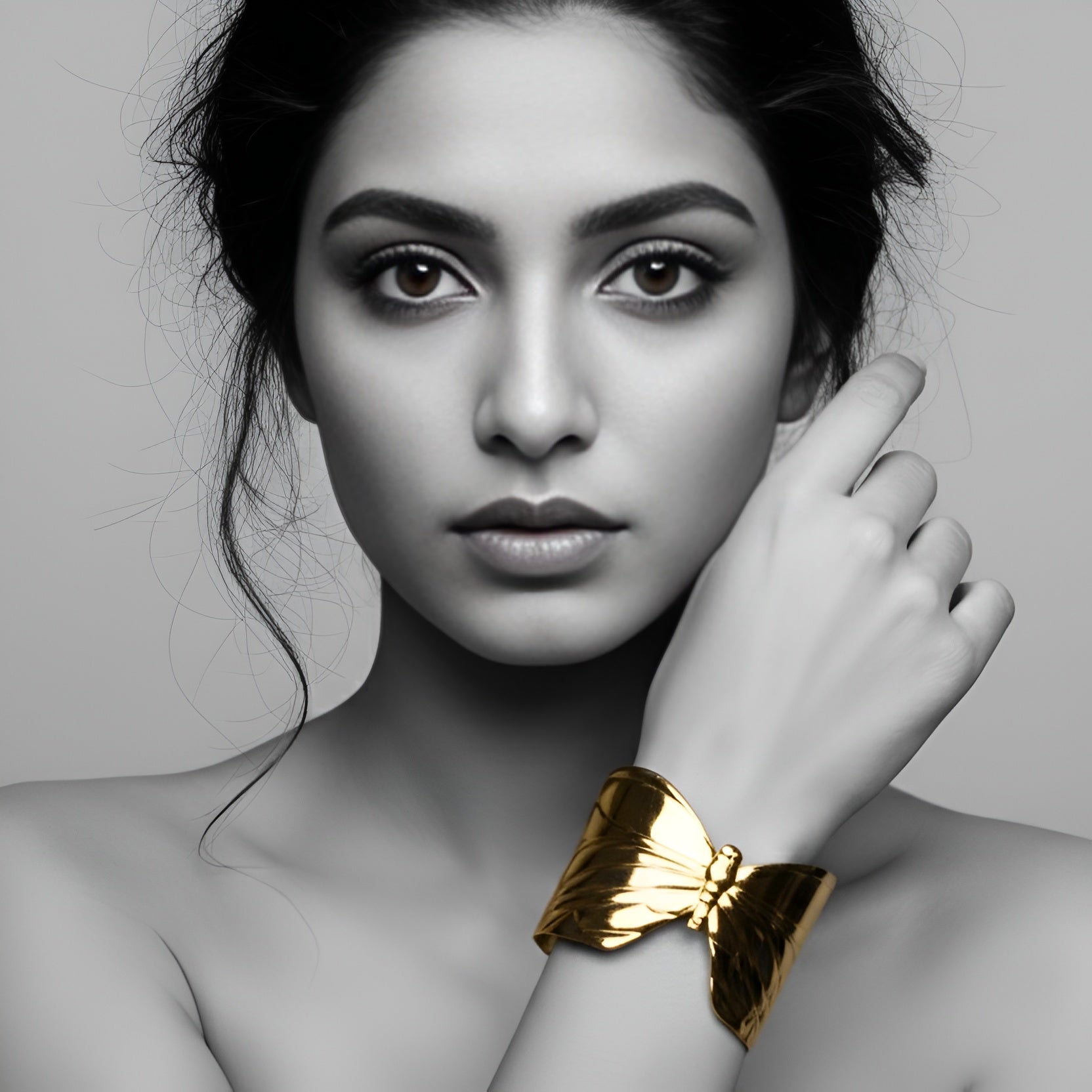 The Golden Butterfly Cuff