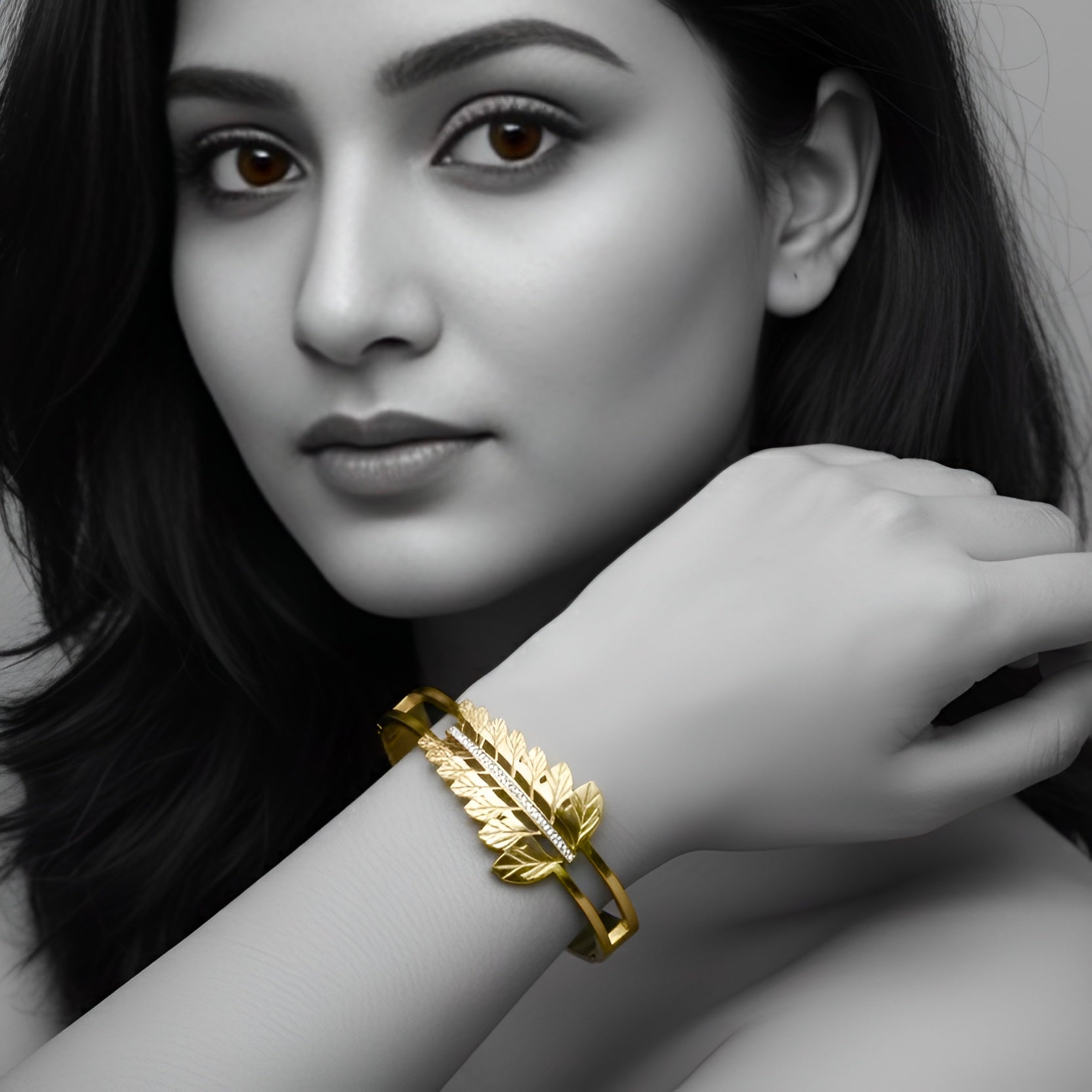 The Golden Fern Bangle